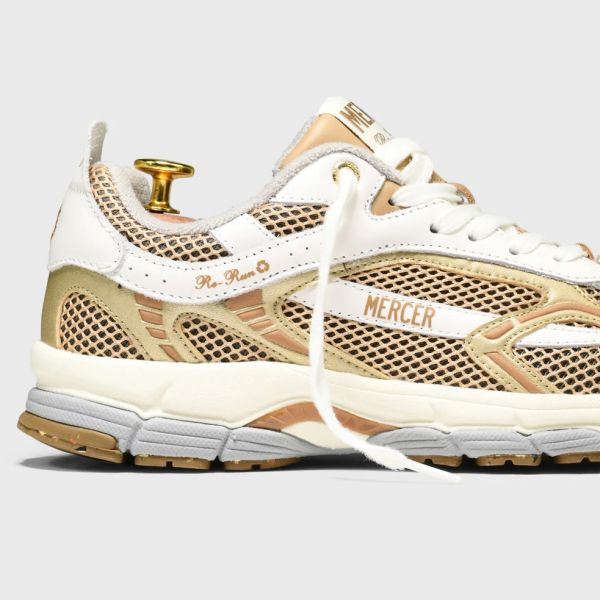 Mercer Amsterdam The Re-Run White Silver Sneaker Wit/Goud