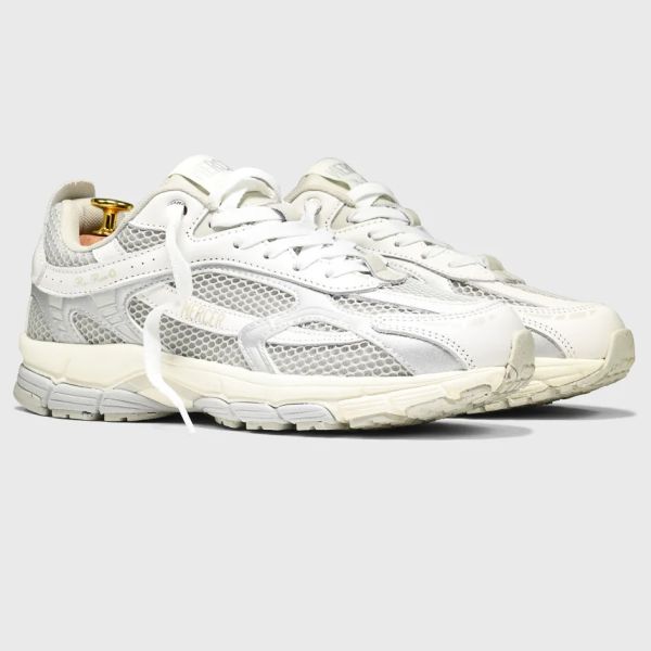 Mercer Amsterdam The Re-Run White Silver Sneaker Wit/Grijs