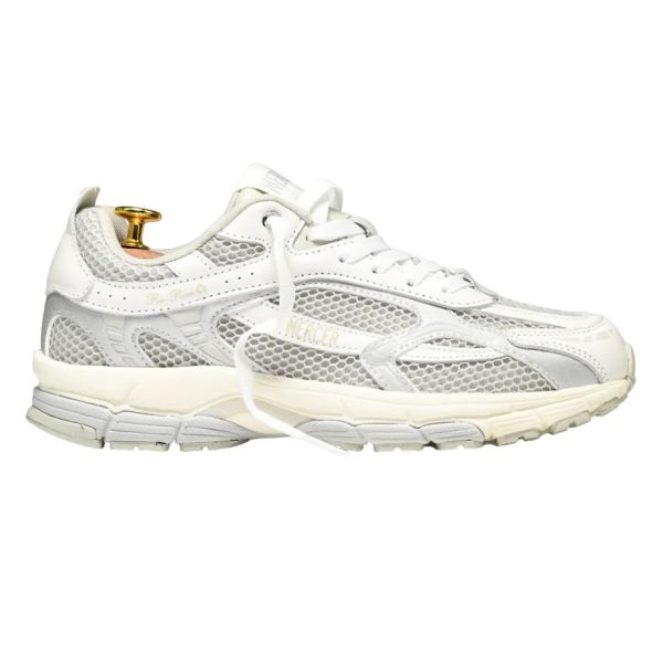 Mercer Amsterdam The Re-Run White Silver Sneaker Wit/Grijs