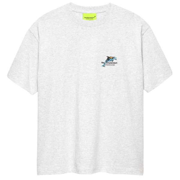 New Amsterdam Surf Association Dolphin T-shirt Grijs