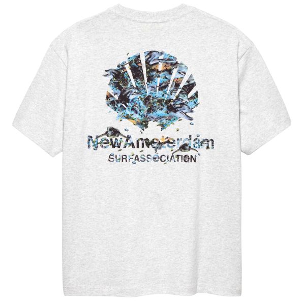 New Amsterdam Surf Association Dolphin T-shirt Grijs