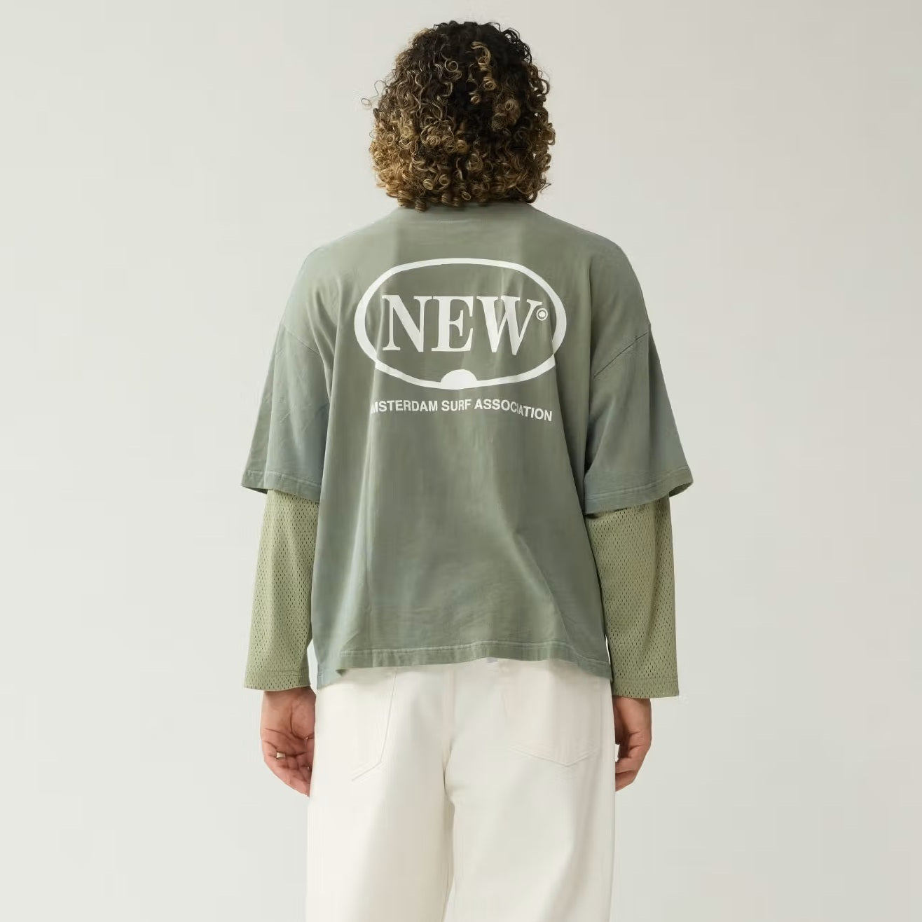 New Amsterdam Surf Association Double Layer Longsleeve T-shirt Groen