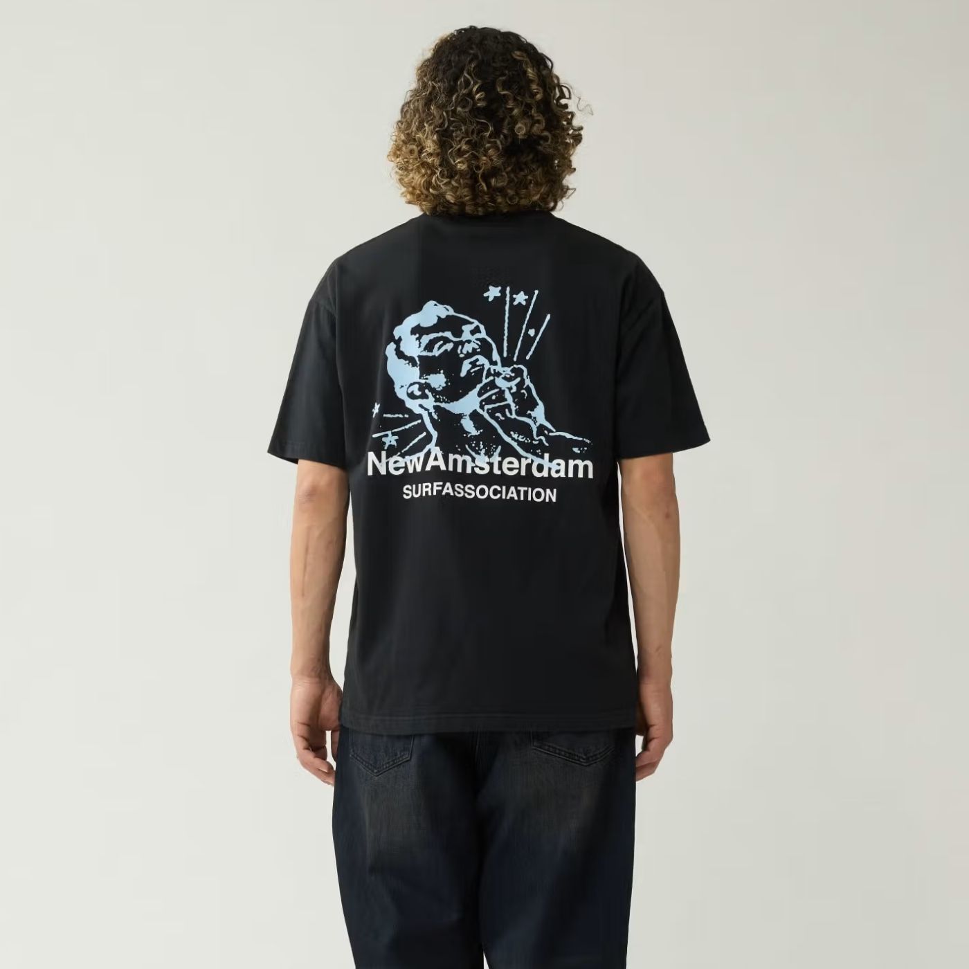 New Amsterdam Surf Association Knocked T-shirt Zwart