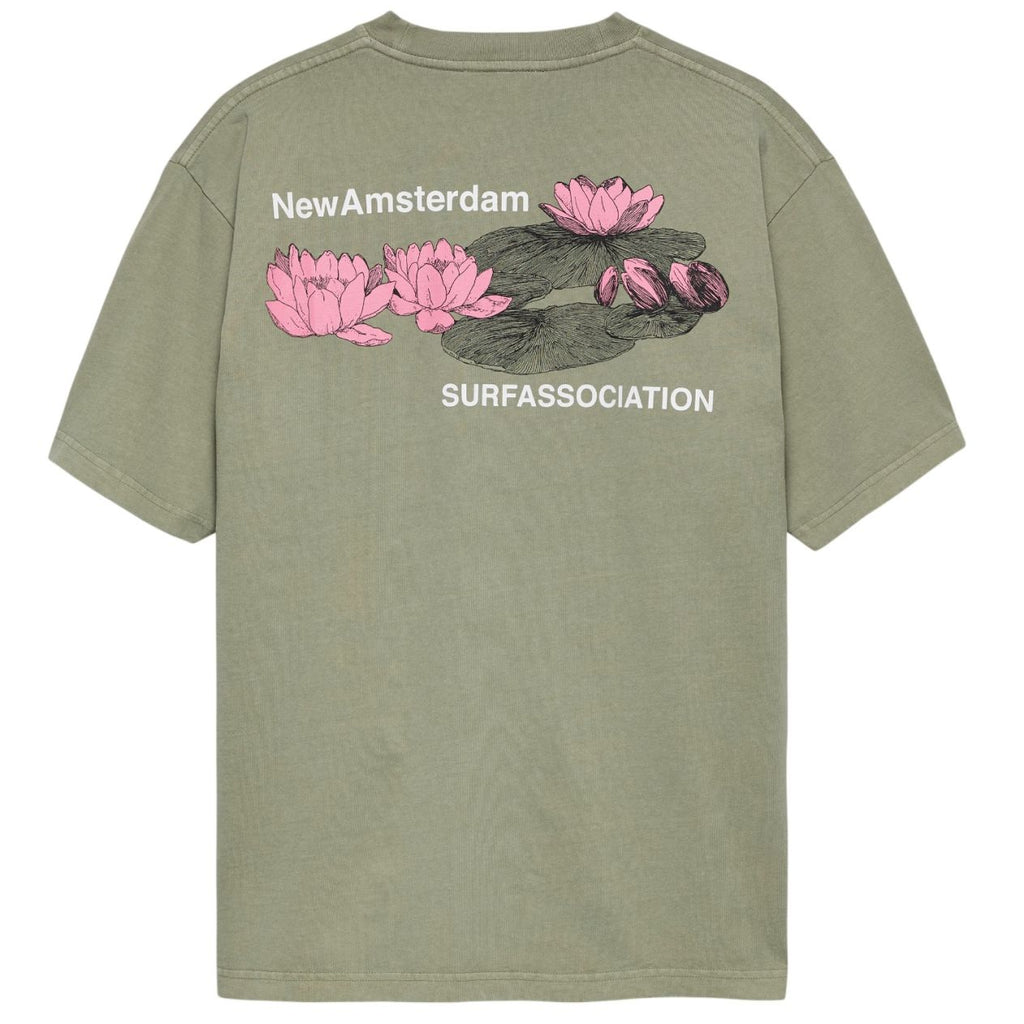 New Amsterdam Surf Association Lilies T-shirt Groen