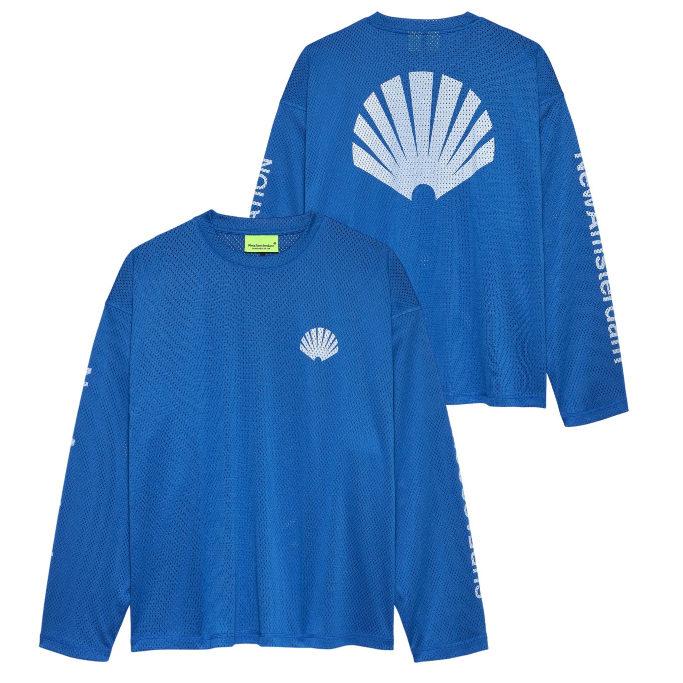 New Amsterdam Surf Association Mesh Logo Longsleeve T-shirt Blauw