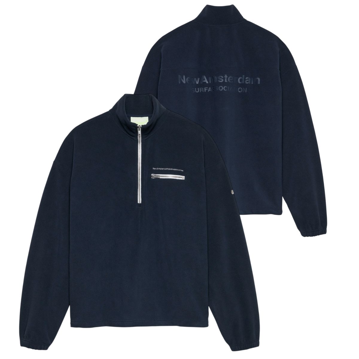 New Amsterdam Surf Association Fleece Half Zip Sweater Navy