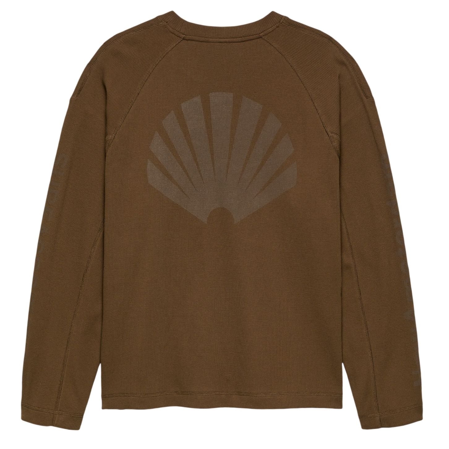 New Amsterdam Surf Association Logo Longsleeve Waffle T-shirt Bruin