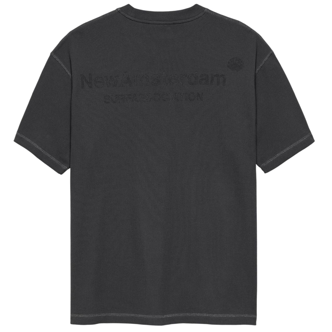 New Amsterdam Surf Association Logo Waffle T-shirt Zwart