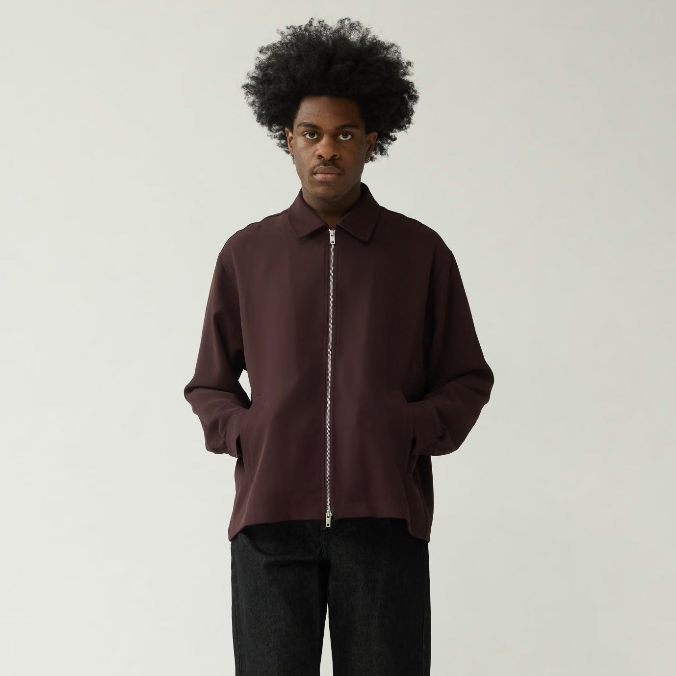 New Amsterdam Surf Association Zip Overshirt Bordeaux