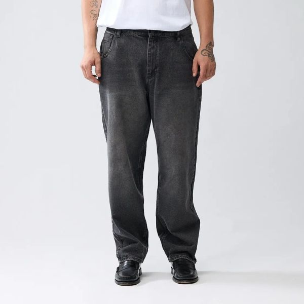 New Amsterdam Surf Association 252 Unwashed Jeans Zwart