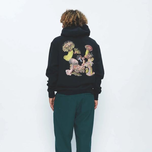 New Amsterdam Surf Association Anemone Hoodie Zwart