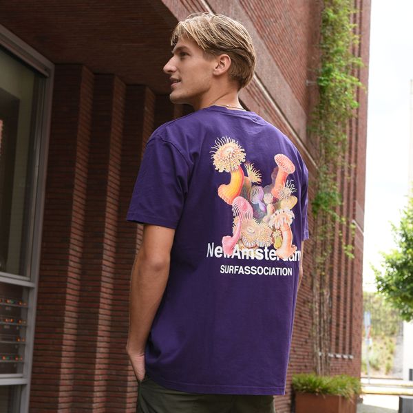 New Amsterdam Surf Association Anemone T-shirt Paars