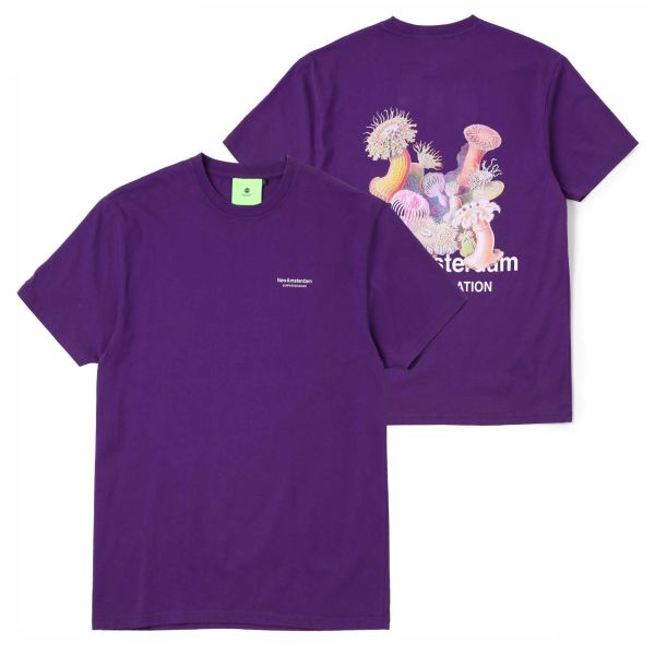 New Amsterdam Surf Association Anemone T-shirt Paars
