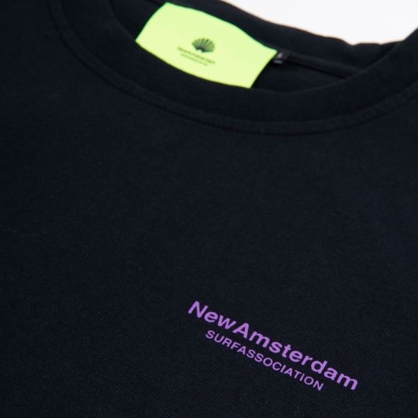 New Amsterdam Surf Association Anemone T-shirt Zwart