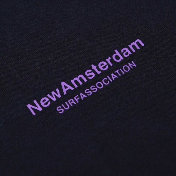 New Amsterdam Surf Association Anemone T-shirt Zwart