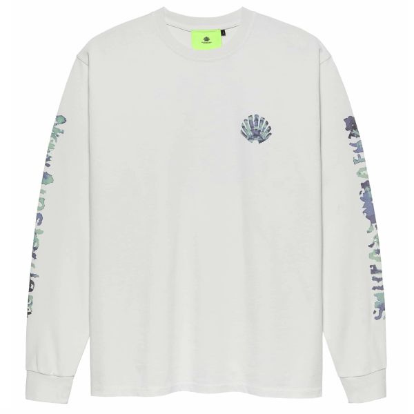 New Amsterdam Surf Association Aquarelle Logo Longsleeve T-shirt Wit