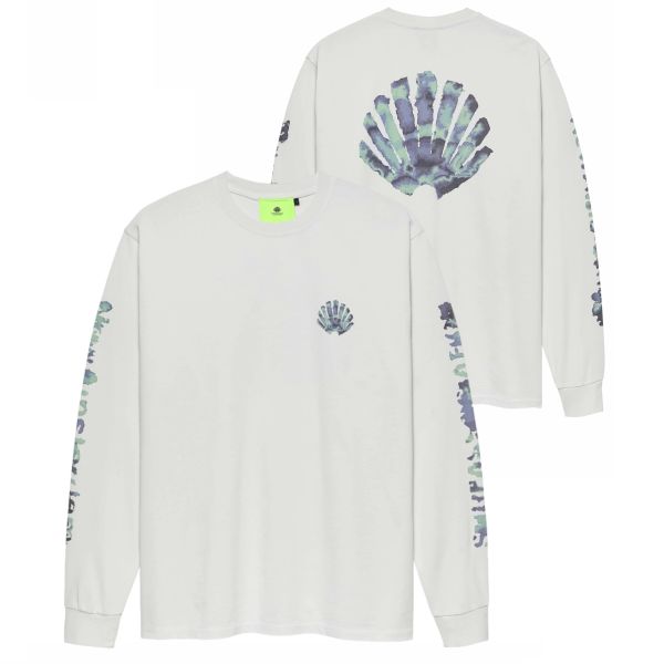 New Amsterdam Surf Association Aquarelle Logo Longsleeve T-shirt Wit