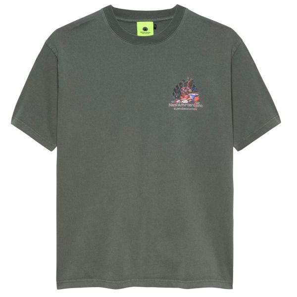 New Amsterdam Surf Association Buffet T-shirt Donker Groen
