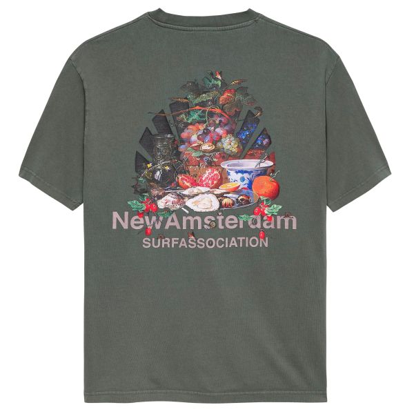 New Amsterdam Surf Association Buffet T-shirt Donker Groen