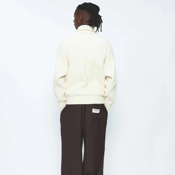 New Amsterdam Surf Association Cable Knit Sweater Off White