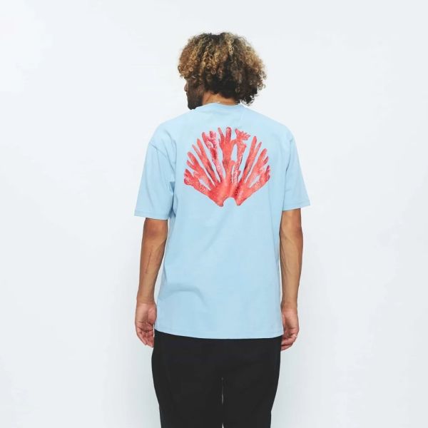 New Amsterdam Surf Association Coral T-shirt Blauw