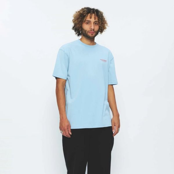 New Amsterdam Surf Association Coral T-shirt Blauw