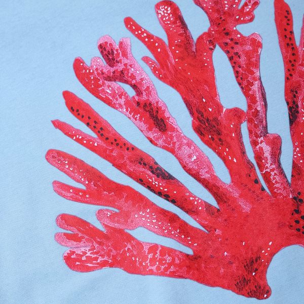 New Amsterdam Surf Association Coral T-shirt Blauw