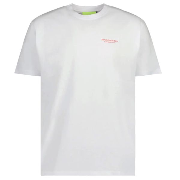 New Amsterdam Surf Association Coral T-shirt Wit