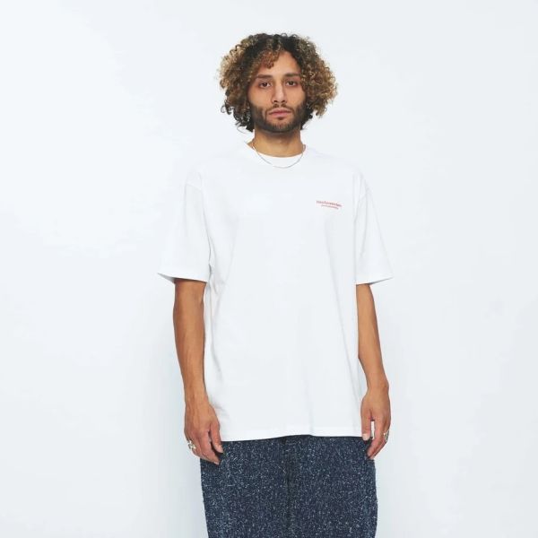 New Amsterdam Surf Association Coral T-shirt Wit