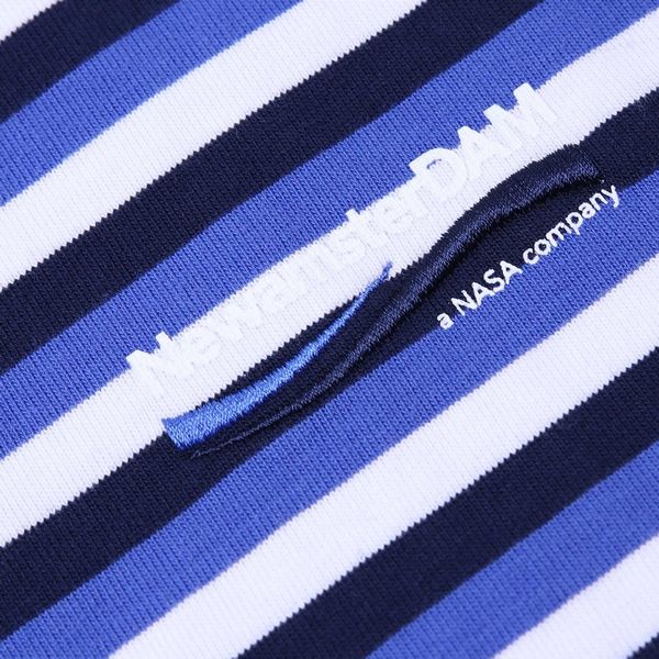 New Amsterdam Surf Association Dam t-shirt blauw wit