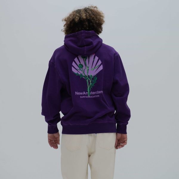 New Amsterdam Surf Association Distel Hoodie Paars