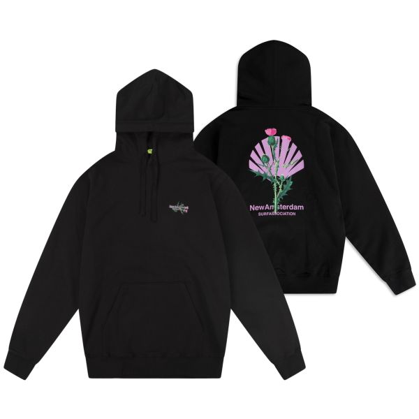 New Amsterdam Surf Association Distel Hoodie Zwart