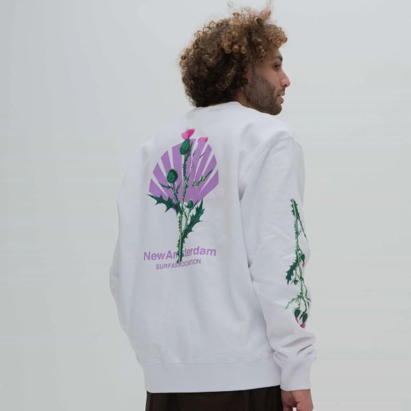 New Amsterdam Surf Association Distel Sweater Wit