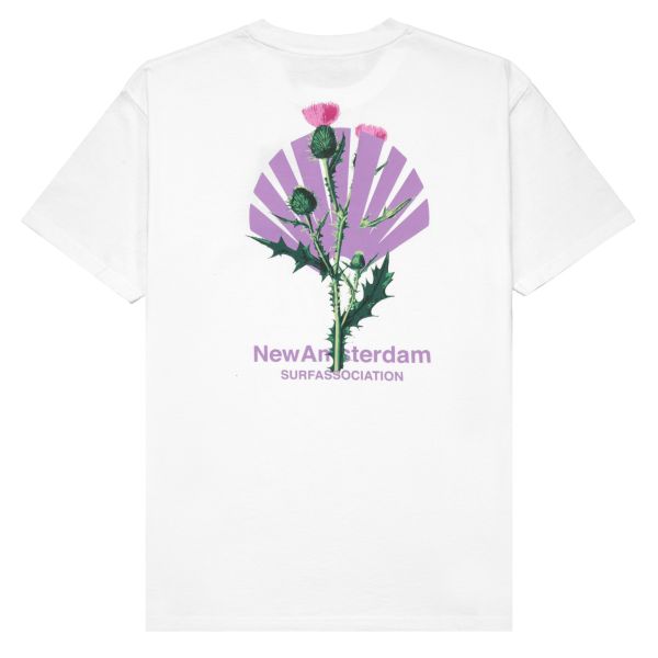New Amsterdam Surf Association Distel T-shirt Wit