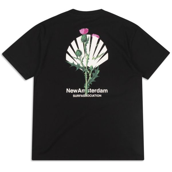 New Amsterdam Surf Association Distel T-shirt Zwart
