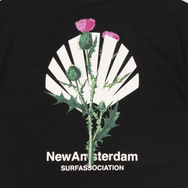 New Amsterdam Surf Association Distel T-shirt Zwart