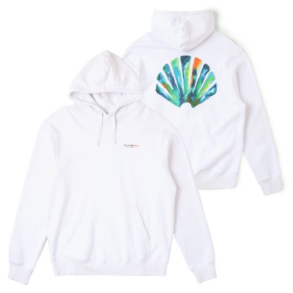 New Amsterdam Surf Association Fishnet Hoodie Wit