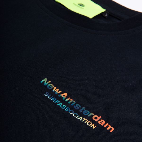 New Amsterdam Surf Association Fishnet T-shirt Zwart