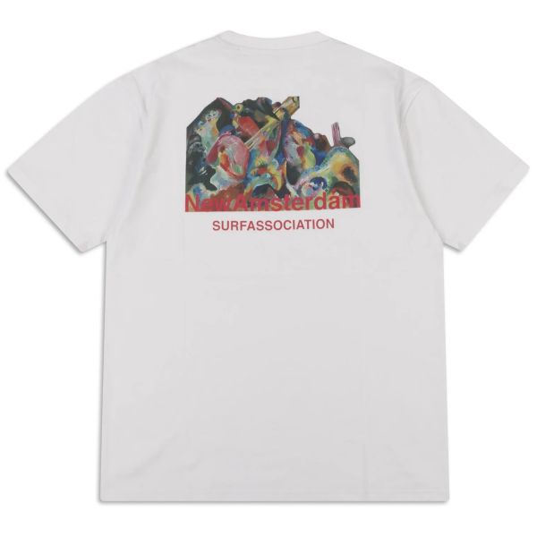 New Amsterdam Surf Association Flood T-shirt Wit