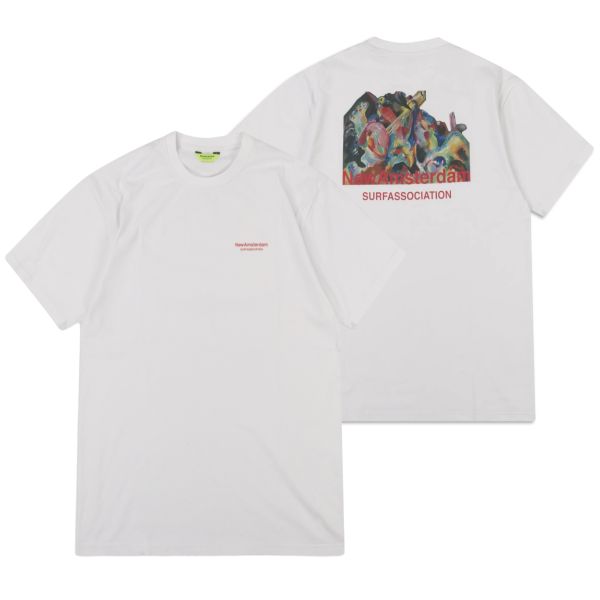 New Amsterdam Surf Association Flood T-shirt Wit