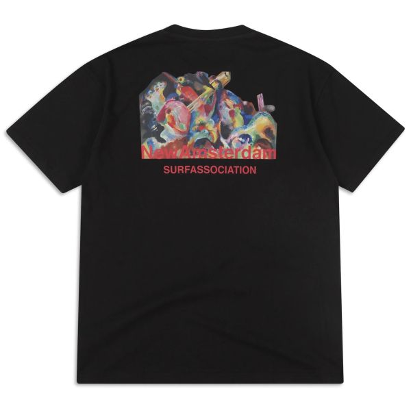 New Amsterdam Surf Association Flood T-shirt Zwart