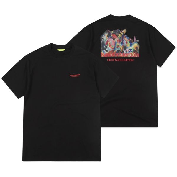 New Amsterdam Surf Association Flood T-shirt Zwart