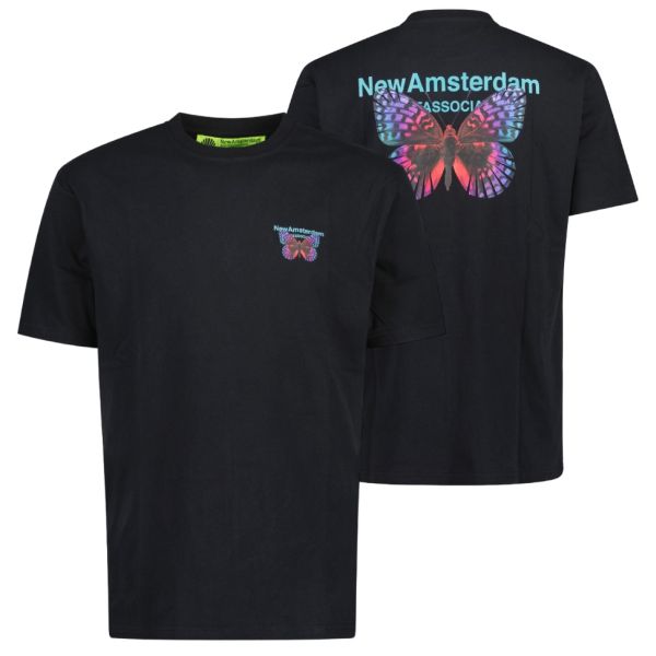 New Amsterdam Surf Association Issoria T-shirt Zwart