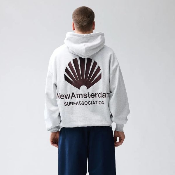 New Amsterdam Surf Association Logo Hoodie Grijs