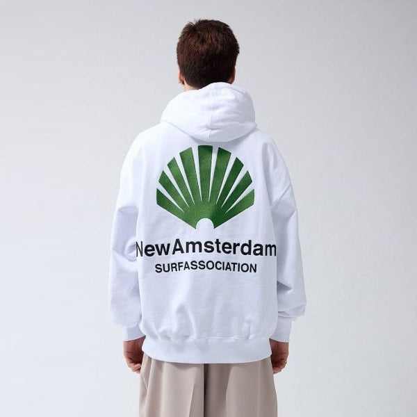 New Amsterdam Surf Association Logo Hoodie Wit