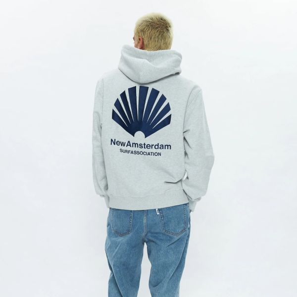 New Amsterdam Surf Association Logo Hoodie Grijs