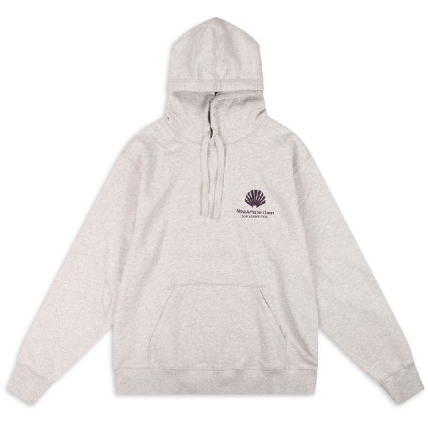 new amsterdam surf association logo hoodie grijs