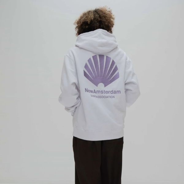 New Amsterdam Surf Association Logo Hoodie Wit