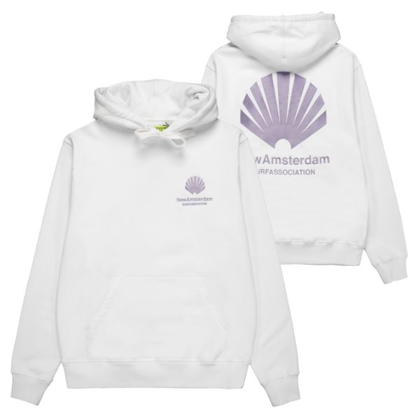 New Amsterdam Surf Association Logo Hoodie Wit
