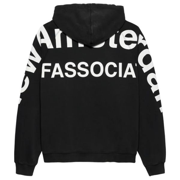 New Amsterdam Surf Association Logo Line Hoodie Zwart